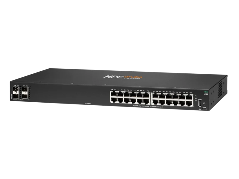 HPE Aruba Networking CX 6100 24G 4SFP+ Switch (JL678A)