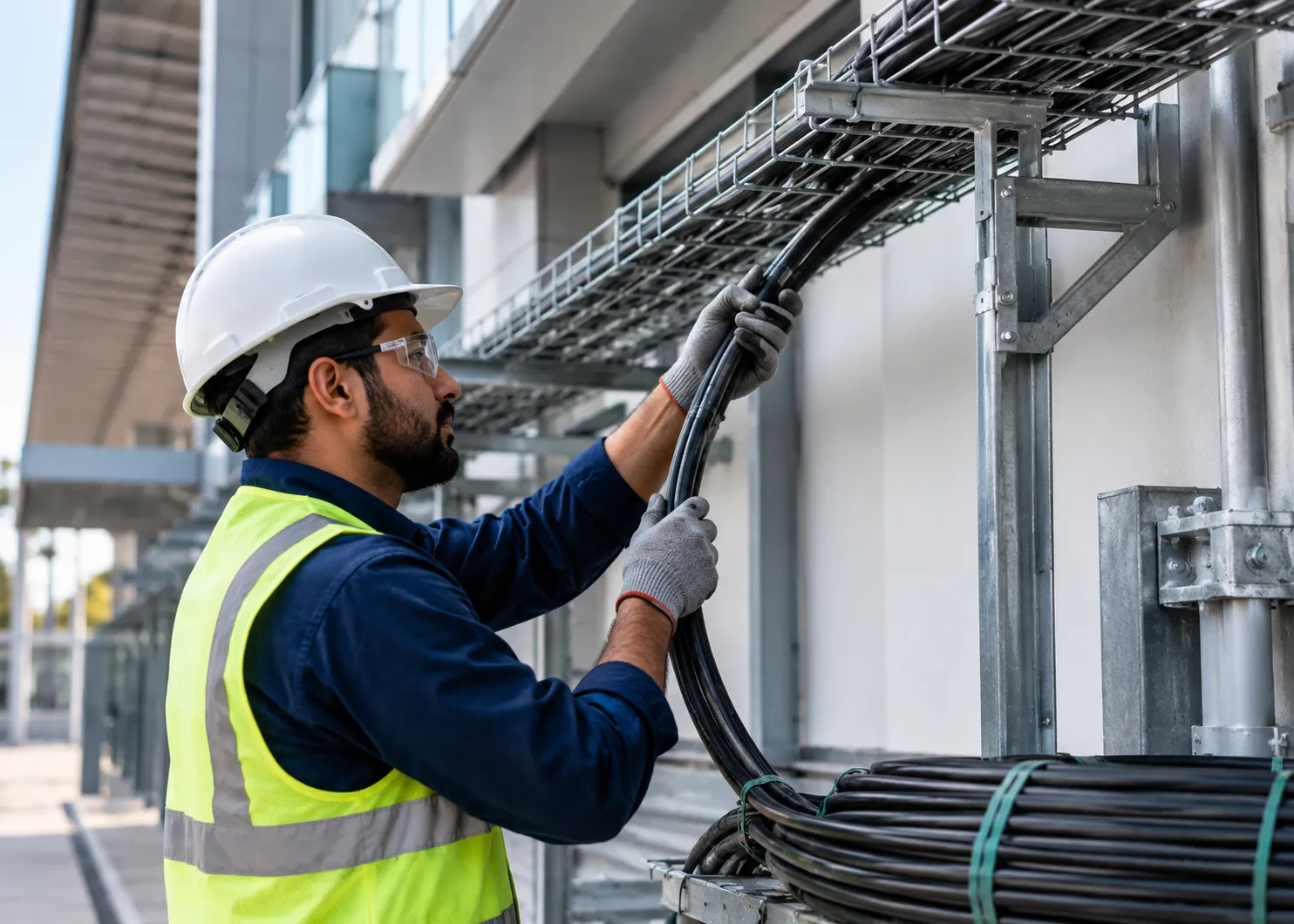 Structured cabling overhead routing
