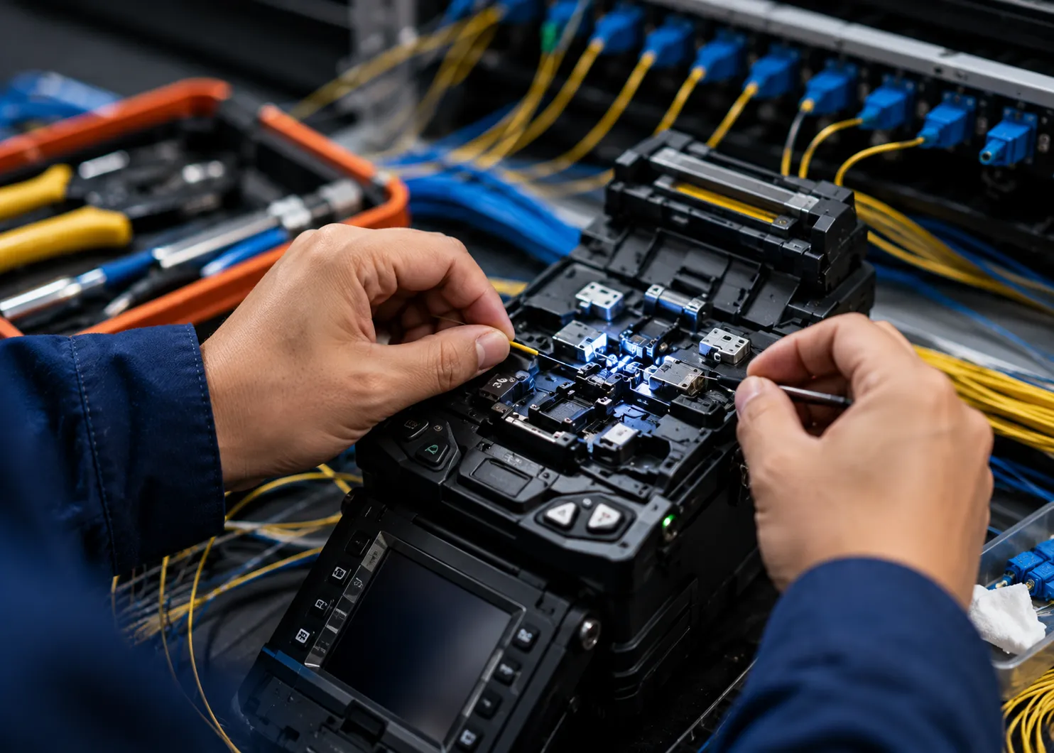 Structured cabling server rack