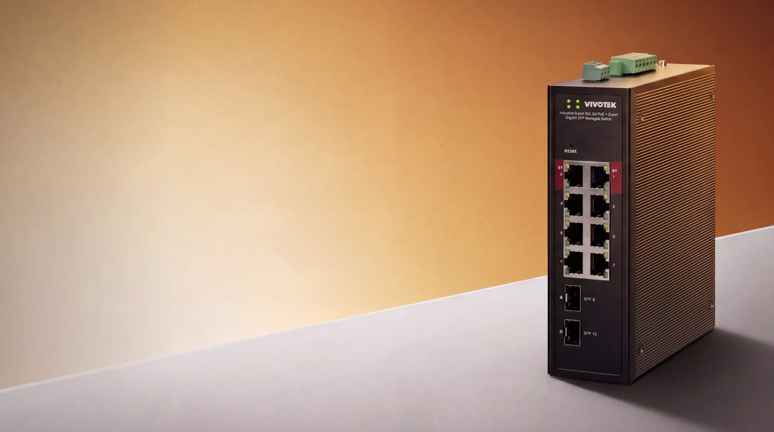 VIVOTEK AW-IHB-1040 10-port industrial lite managed PoE switch