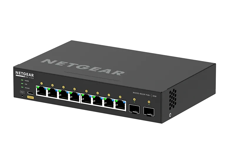 NETGEAR GSM4210PX 10-port managed PoE+ switch