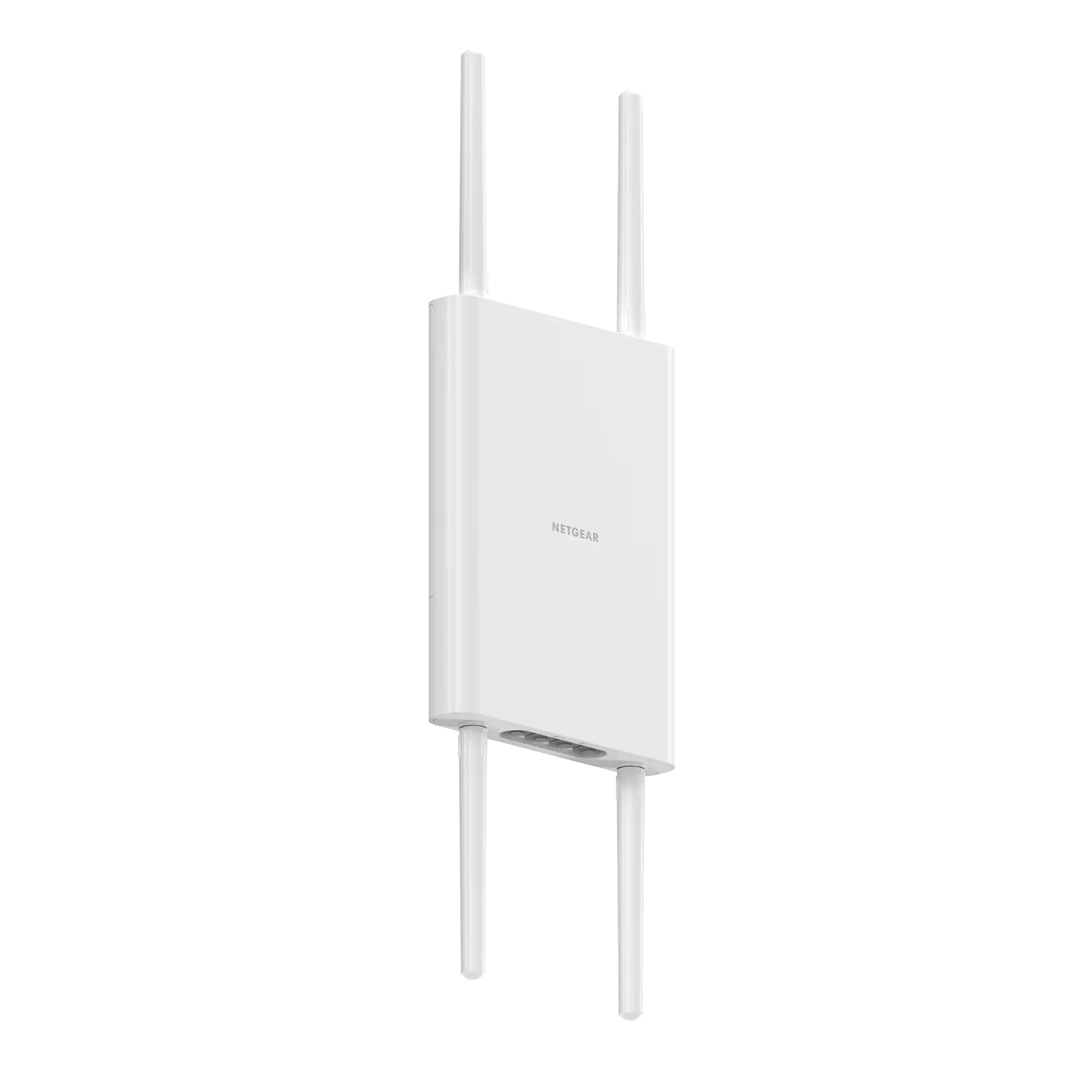 NETGEAR WBE700Y outdoor WiFi 7 access point, left angle view