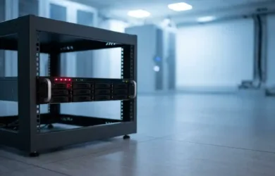 SIRA CCTV storage requirements — server rack and NVR storage array for surveillance recording