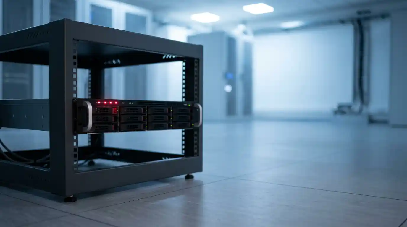 SIRA CCTV storage requirements — server rack and NVR storage array for surveillance recording