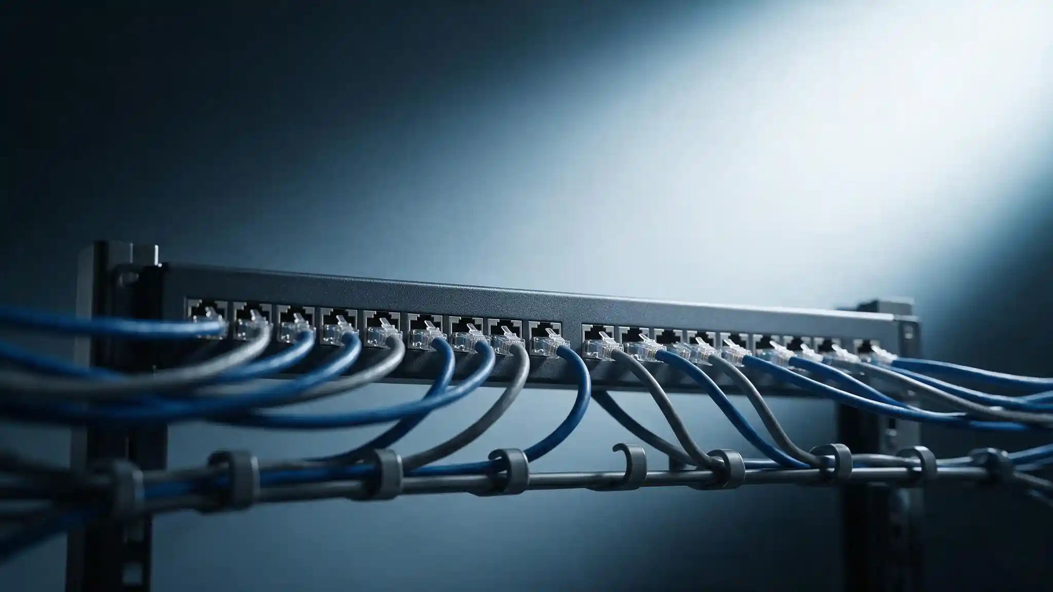 How long can an Ethernet cable be — structured cabling runs terminated into a patch panel